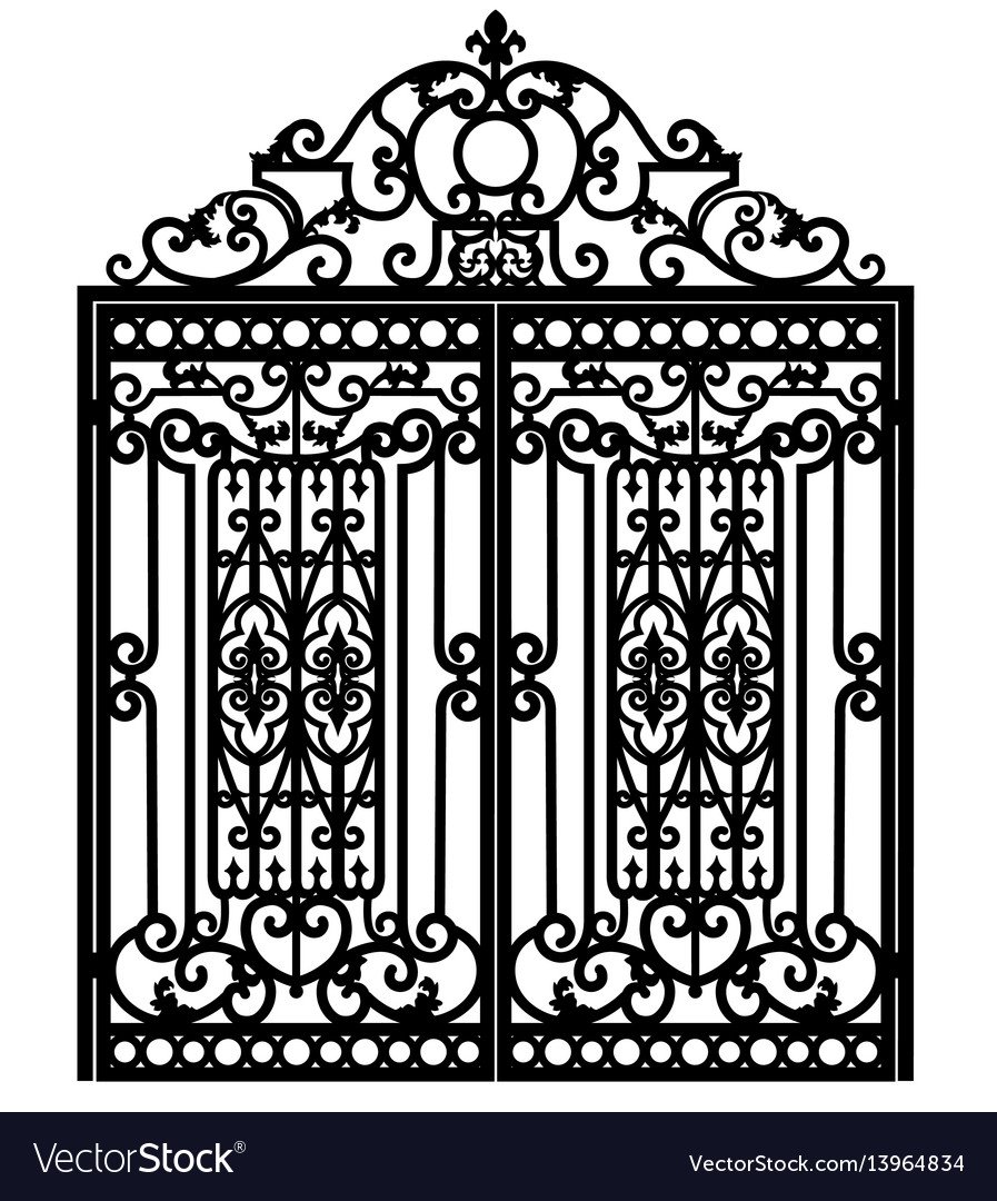 forged-iron-gate-vector-13964834