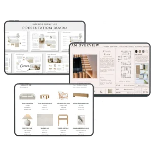 Interior Design Presentation Pack ( 3 Templates )
